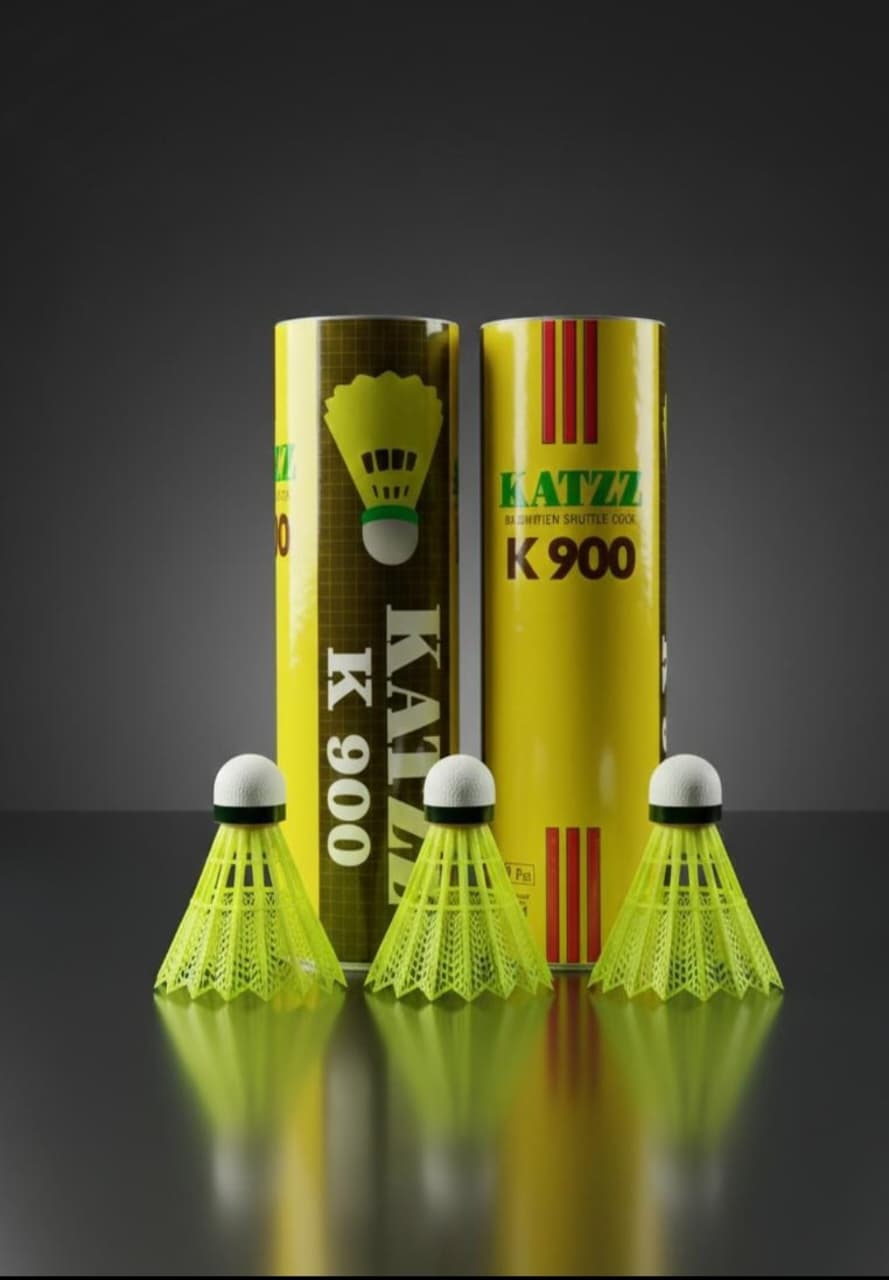 KATZ K900 Nylon Badminton Shuttlecock – 6 Pcs Pack | High Durability & Stable Flight