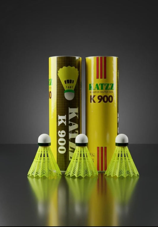 KATZ K900 Nylon Badminton Shuttlecock – 6 Pcs Pack | High Durability & Stable Flight
