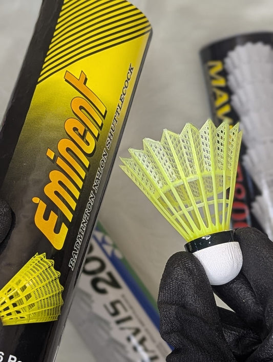 Eminent Nylon Badminton Shuttlecock – 6 Pcs Pack | Durable & Stable Flight